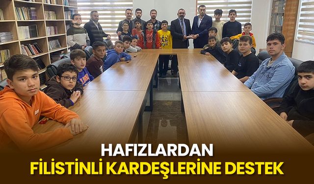 Hafızlardan Filistinli kardeşlerine destek