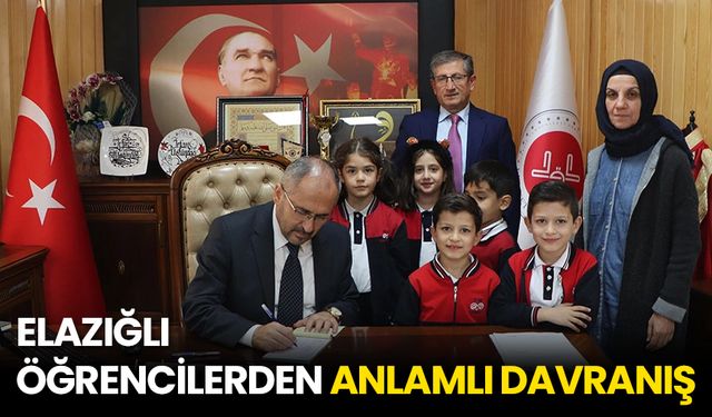 Elazığlı öğrencilerden anlamlı davranış