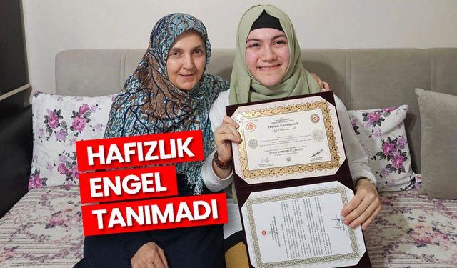 Hafızlık engel tanımadı