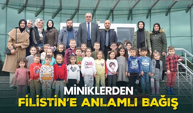 Miniklerden Filistin’e anlamlı bağış