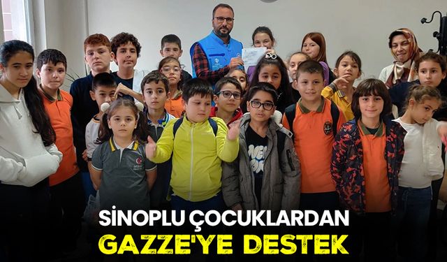 Sinoplu çocuklardan Gazze'ye destek