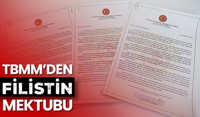 TBMM Adalet Komisyonundan dünya parlamentolarına "Filistin" mektubu