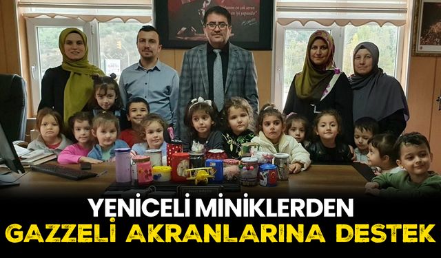 Yeniceli miniklerden Gazzeli akranlarına destek