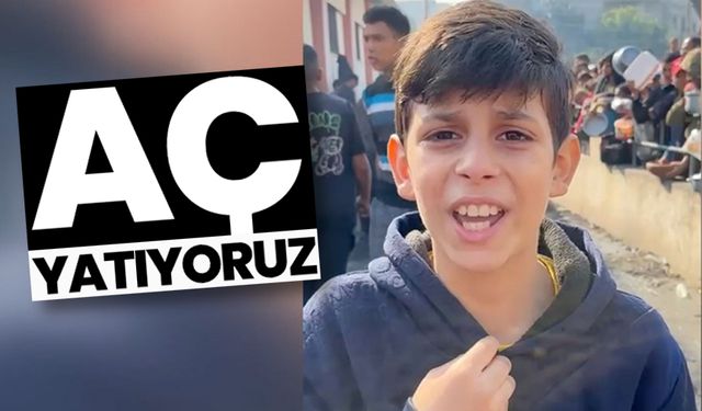 Gazze'deki Filistinli çocuk: Aç yatıyoruz