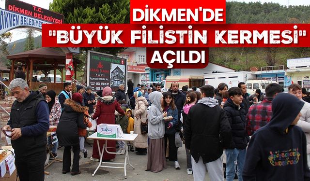 Dikmen'de "Büyük Filistin Kermesi" açıldı