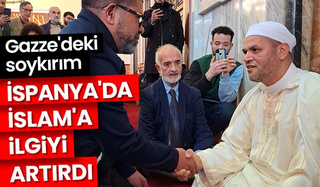 Katil İsrail'in Gazze'ye yönelik saldırıları İspanya'da İslam'a ilgiyi ve Müslüman olanların sayısını artırdı