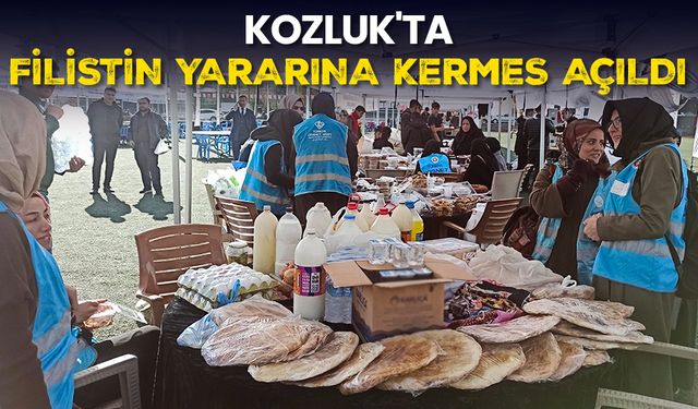 Kozluk'ta Filistin yararına kermes açıldı