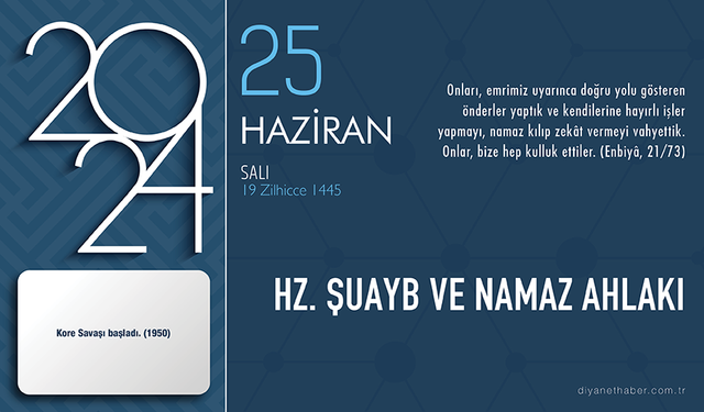 Hz. Şuayb ve namaz ahlakı