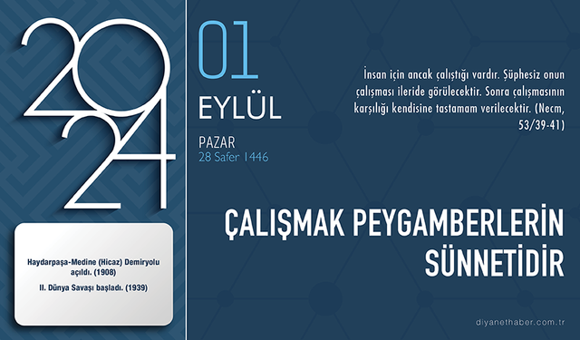 Çalışmak peygamberlerin sünnetidir