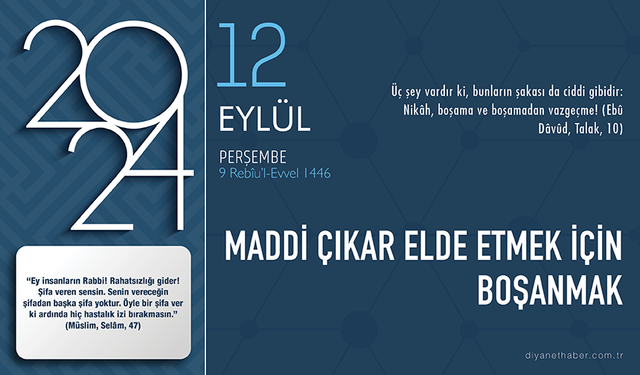 Maddi çıkar elde etmek için boşanmak