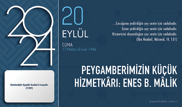 Peygamberimizin küçük hizmetkârı: enes b. Mâlik