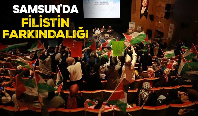 Samsun'da Filistin farkındalığı