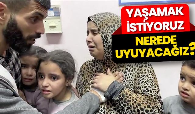 Gazze'de yıkılan evlerinden sağ kurtulan çocuklar: "Yaşamak istiyoruz", "Nerede uyuyacağız?"