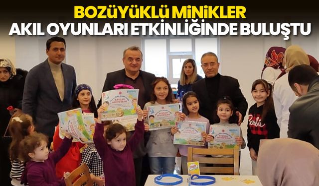 Bozüyüklü minikler akıl oyunları etkinliğinde buluştu