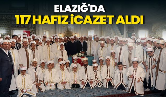 Elazığ'da 117 hafız icazet aldı