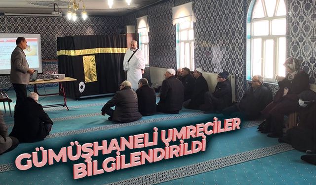 Gümüşhaneli umreciler bilgilendirildi