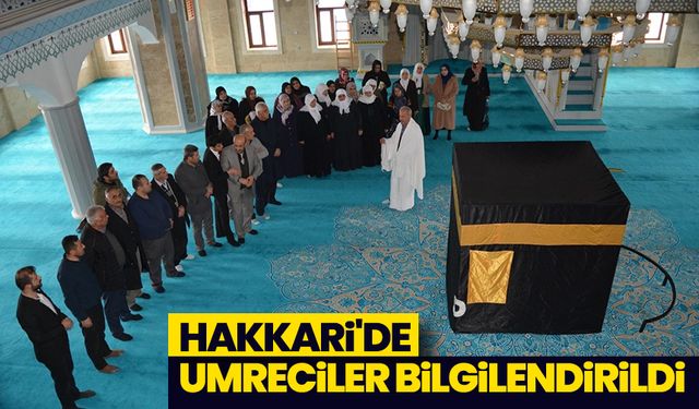 Hakkari'de umreciler bilgilendirildi