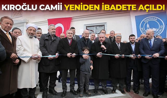 Kıroğlu Camii yeniden ibadete açıldı