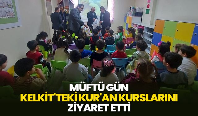 Müftü Gün, Kelkit'teki Kur'an kurslarını ziyaret etti