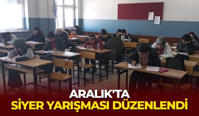 Aralık'ta siyer yarışması düzenlendi