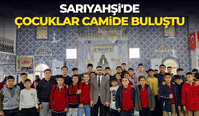 Sarıyahşi'de çocuklar camide buluştu