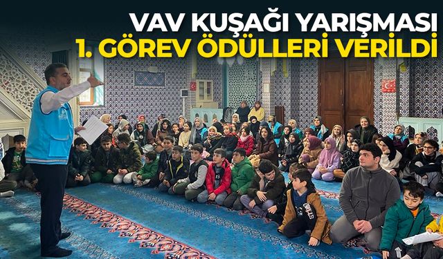 Vav Kuşağı Yarışması 1. Görev ödülleri verildi