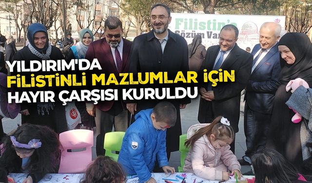 Yıldırım'da Filistinli mazlumlar için Hayır Çarşısı kuruldu