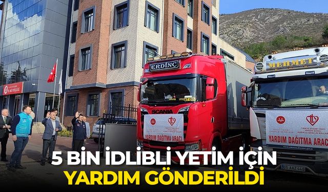 5 bin İdlibli yetim için yardım gönderildi