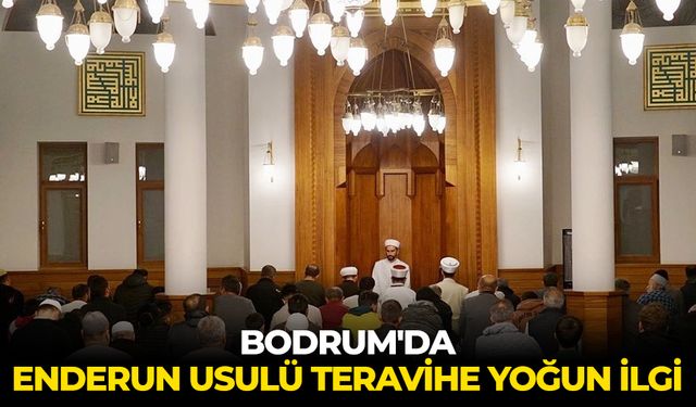 Bodrum'da Enderun Usulü teravihe yoğun ilgi