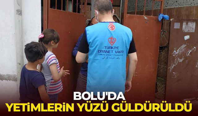 Bolu'da yetimlerin yüzü güldürüldü