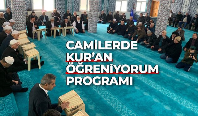 Camilerde Kur’an öğreniyorum programı