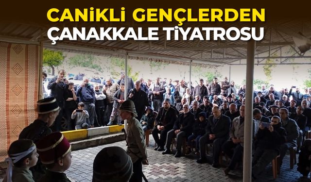 Canikli gençlerden Çanakkale tiyatrosu