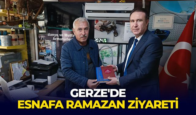 Gerze'de esnafa Ramazan ziyareti
