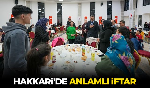 Hakkari'de anlamlı iftar