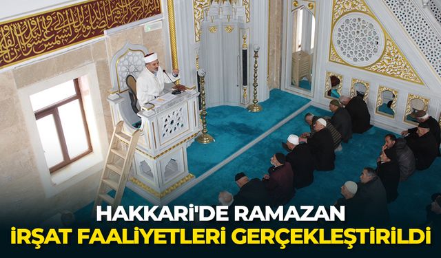 Hakkari'de Ramazan irşat faaliyetleri gerçekleştirildi