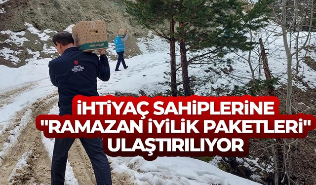 İhtiyaç sahiplerine "Ramazan İyilik Paketleri" ulaştırılıyor