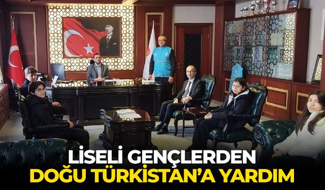 Liseli gençlerden Doğu Türkistan’a yardım