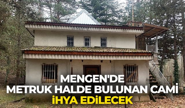 Mengen'de metruk halde bulunan cami ihya edilecek