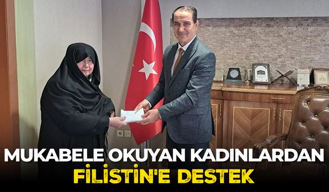 Mukabele okuyan kadınlardan Filistin'e destek