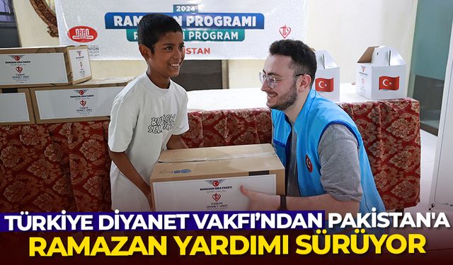 Türkiye Diyanet Vakfı, Pakistan'da ramazan yardımı dağıtımını sürdürüyor
