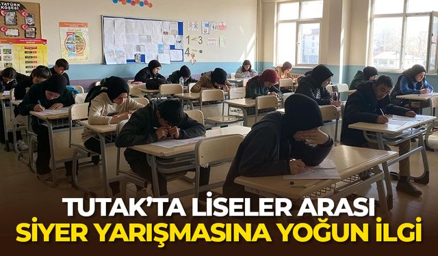 Tutak’ta liseler arası siyer yarışmasına yoğun ilgi
