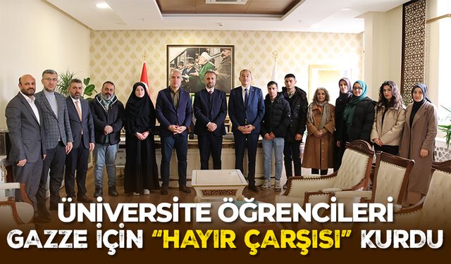 Üniversite öğrencileri Gazze için "Hayır Çarşısı" kurdu