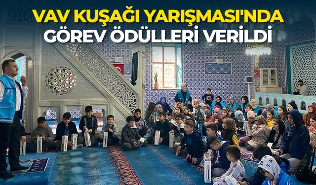 Vav Kuşağı Yarışması'nda görev ödülleri verildi