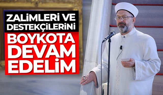 Diyanet İşleri Başkanı Erbaş, Fatih Camii’nde hutbe irad etti