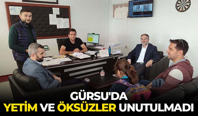 Gürsu'da yetim ve öksüzler unutulmadı