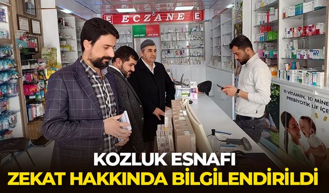 Kozluk esnafı zekat hakkında bilgilendirildi