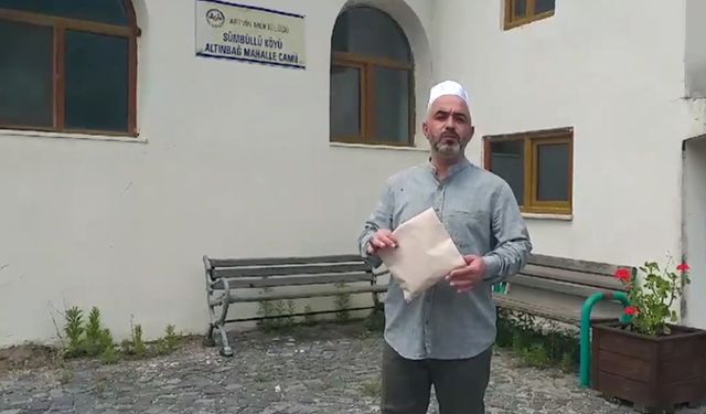 Din görevlisi bulduğu parayı sahibine ulaştırdı