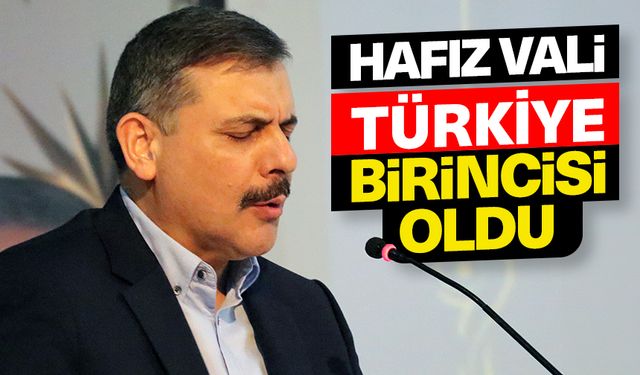 Hafız Vali, Türkiye birincisi oldu