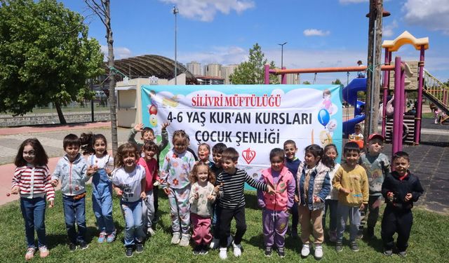 Silivri'de minikler çocuk şenliğinde eğlendi