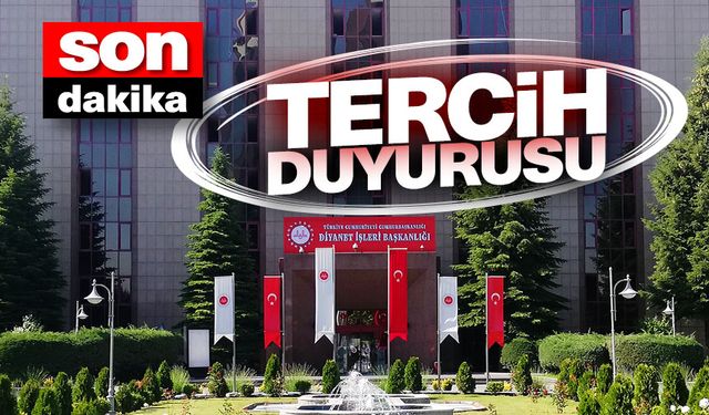 Eğitim Görevlisi tercih duyurusu